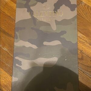 Valentino Camo Gift Box with Gold Logo